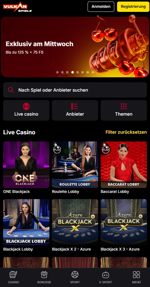 vulkanspiele mobile games page