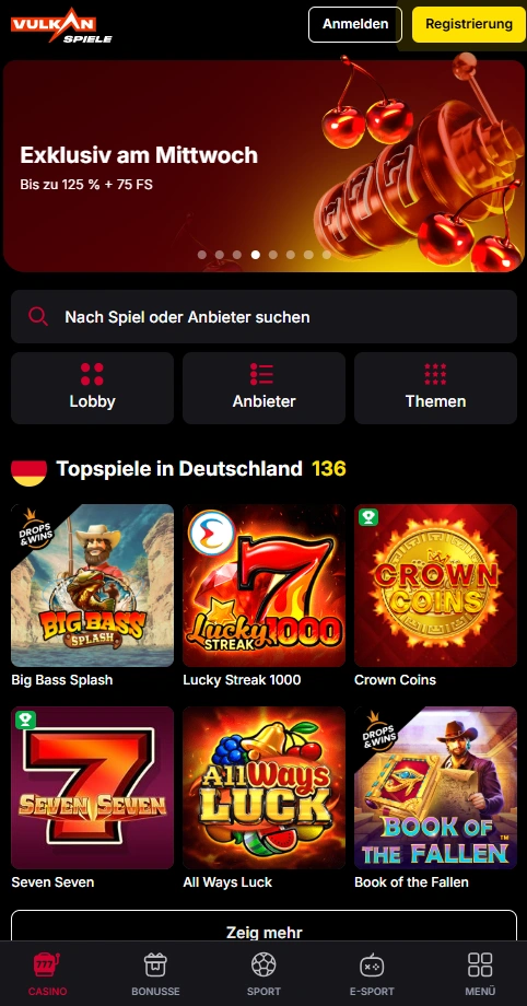 vulkanspiele mobile home page